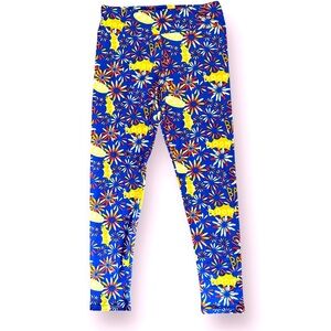 2for$15 3for$20 NEW LuLaRoe Tall and Curvy Leggings - Fireworks BOOM